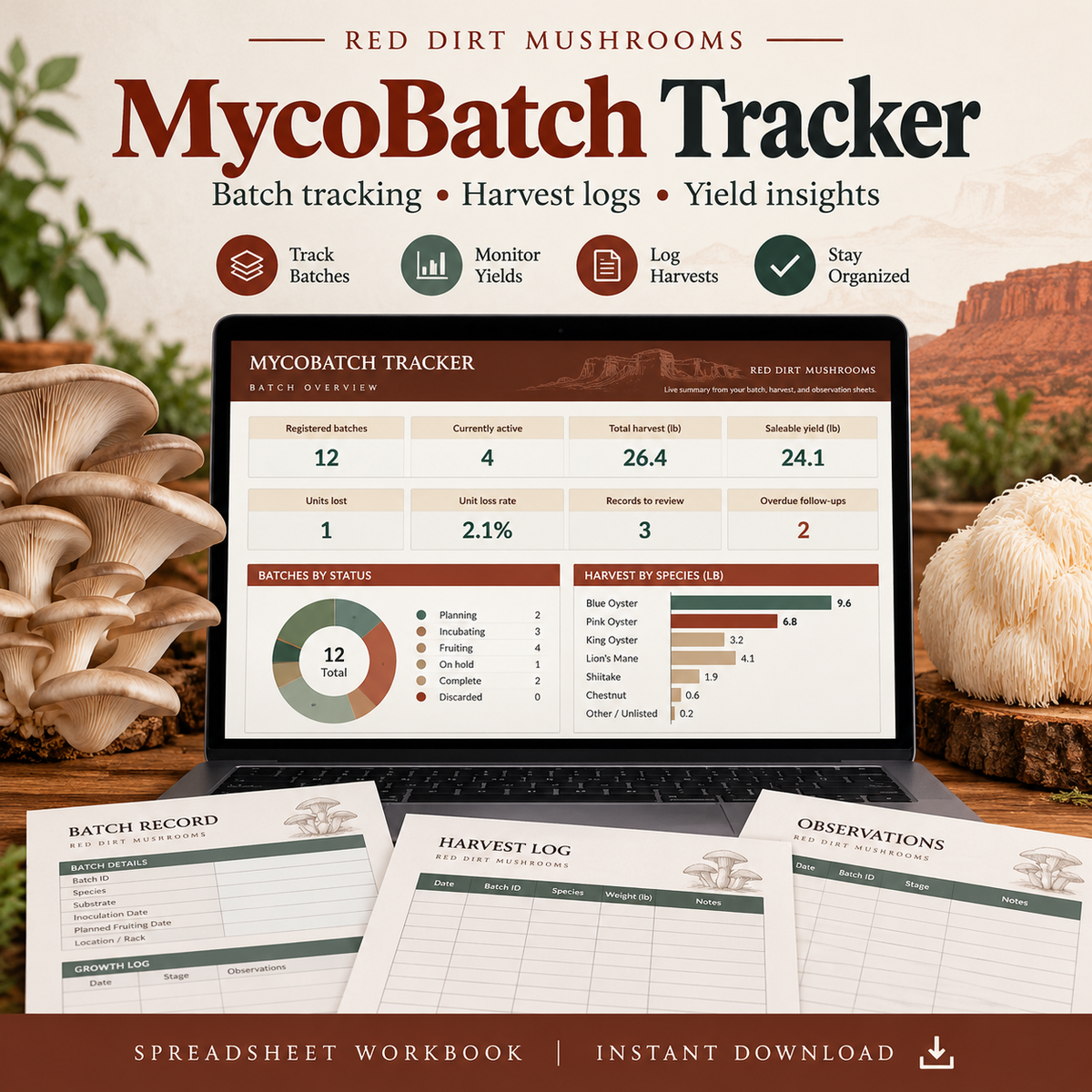 MycoBatch Tracker